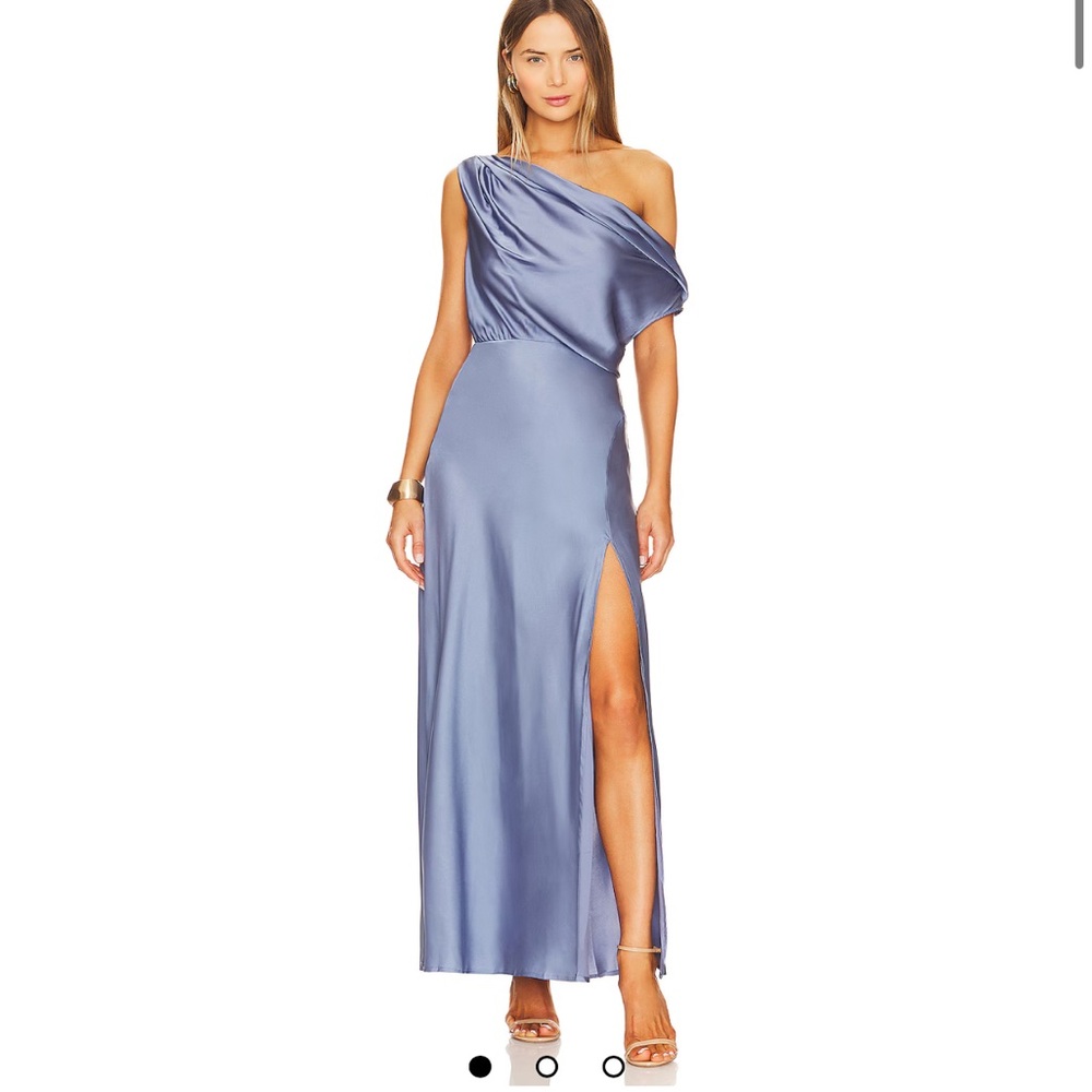 ASTR Monroe Dress Slate Blue